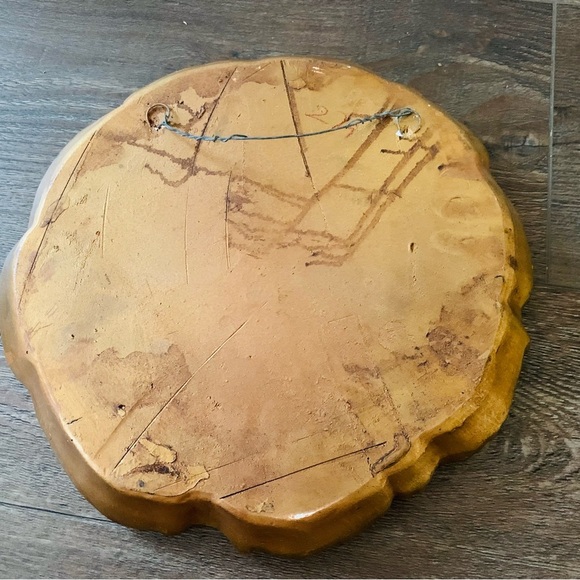 French plaster 3 D  Gold and Green Decorative plaque - Picture 7 of 12